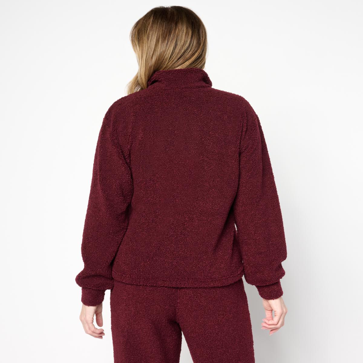 G by Giuliana Black Label Teddy Lux Quarter-Zip Pullover Top | HSN