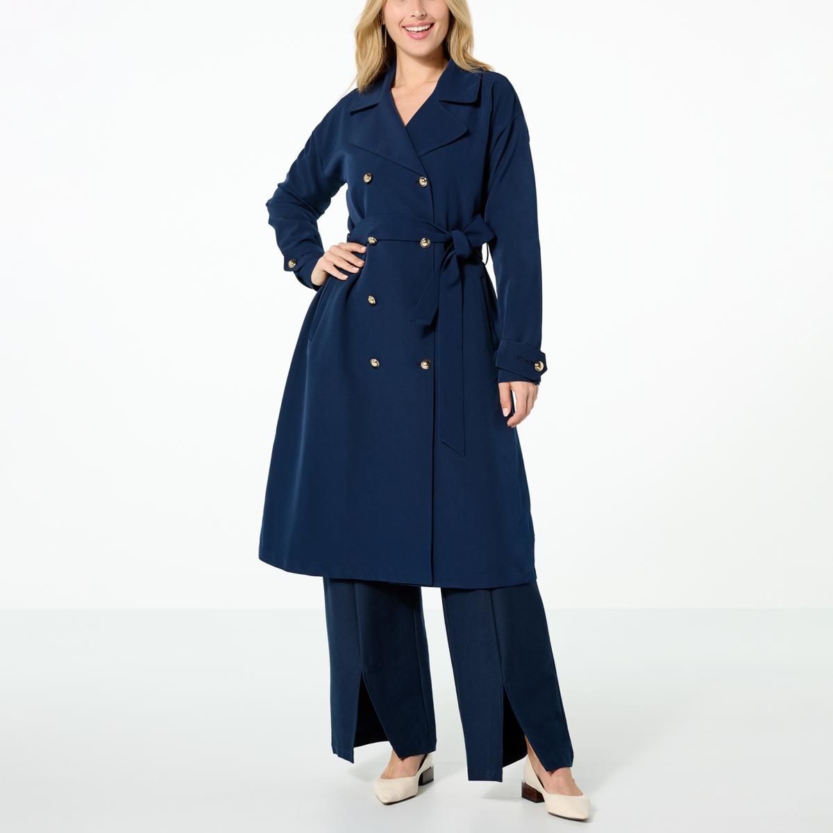 G by Giuliana Black Label Twill Trench Coat - 20630410 | HSN