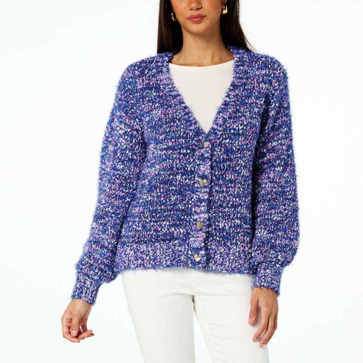 G by Giuliana Confetti Sweater Knit Cardigan 20587013 HSN