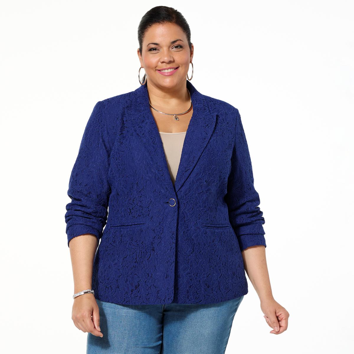 Giulianaページ G by Giuliana Floral Lace Girlfriend Blazer | HSN