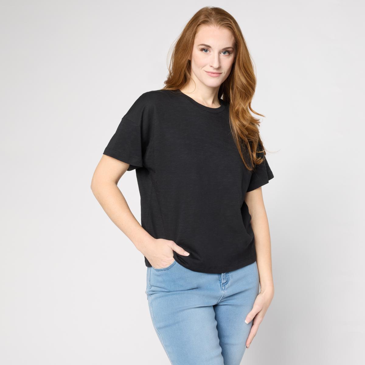 G by Giuliana Slub Knit Relaxed Tee | HSN