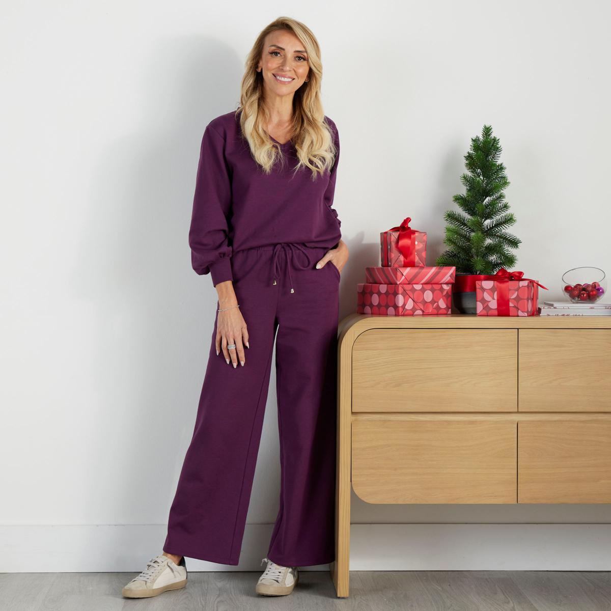 G By Giuliana So Soft French Terry 2-piece Top and Pant Set G By Giuliana So Soft French Terry 2-piece Top and Pant Set