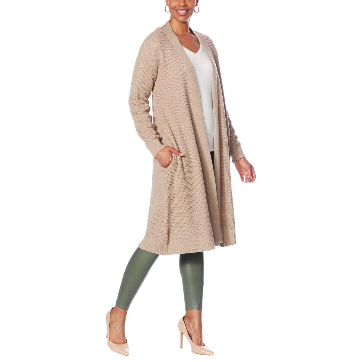 G by Giuliana Waffle Knit Duster Cardigan