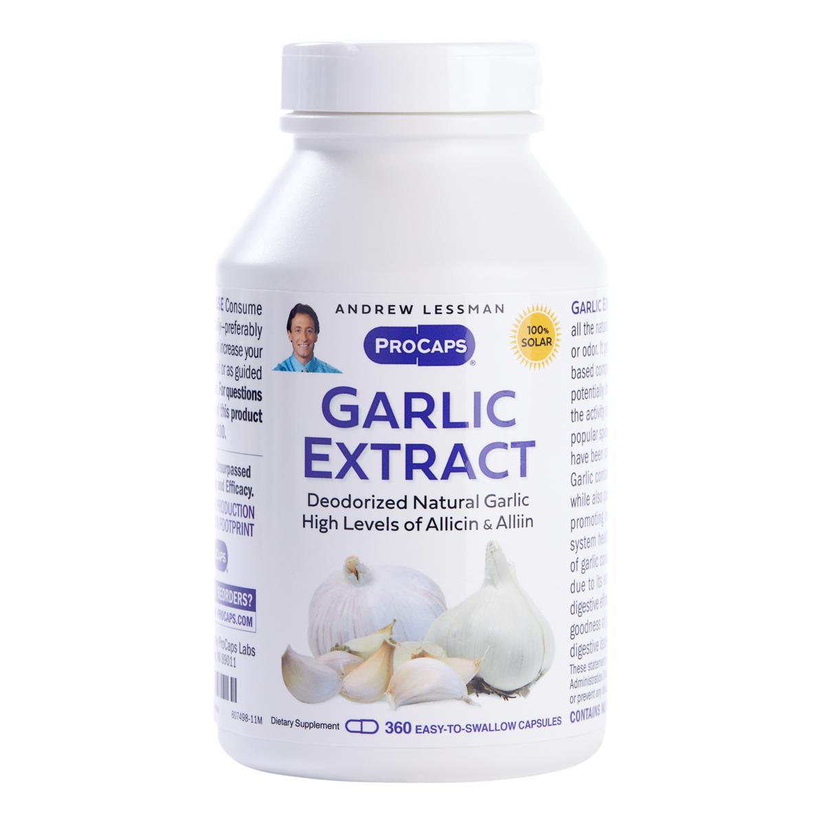 Garlic Extract - 360 Capsules