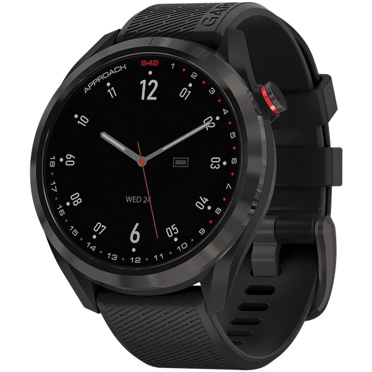 Garmin Approach S42 GPS Golf Smartwatch - Gunmetal with Black Band