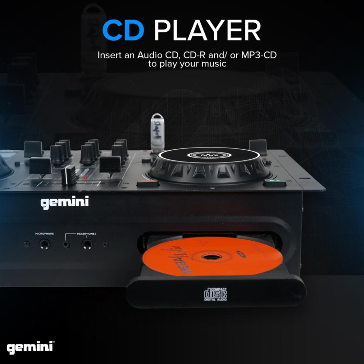 Gemini CDM-4000BT Dual CD USB Media Player with Bluetooth and