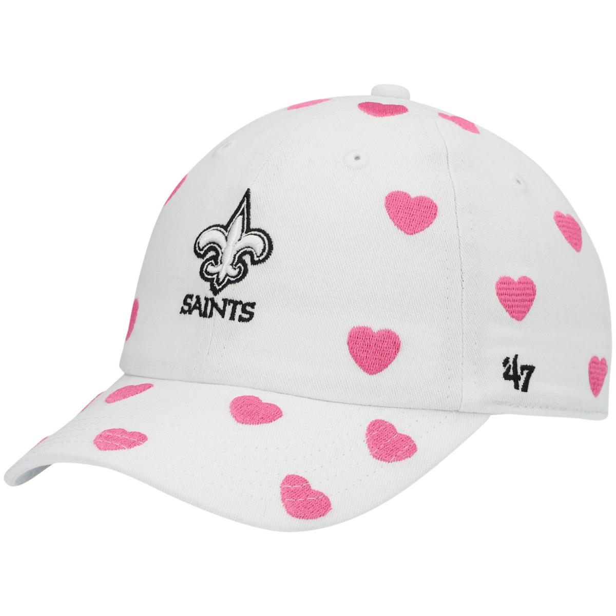 Girls Toddler '47 White New Orleans Saints Surprise Clean Up Adjustable Hat