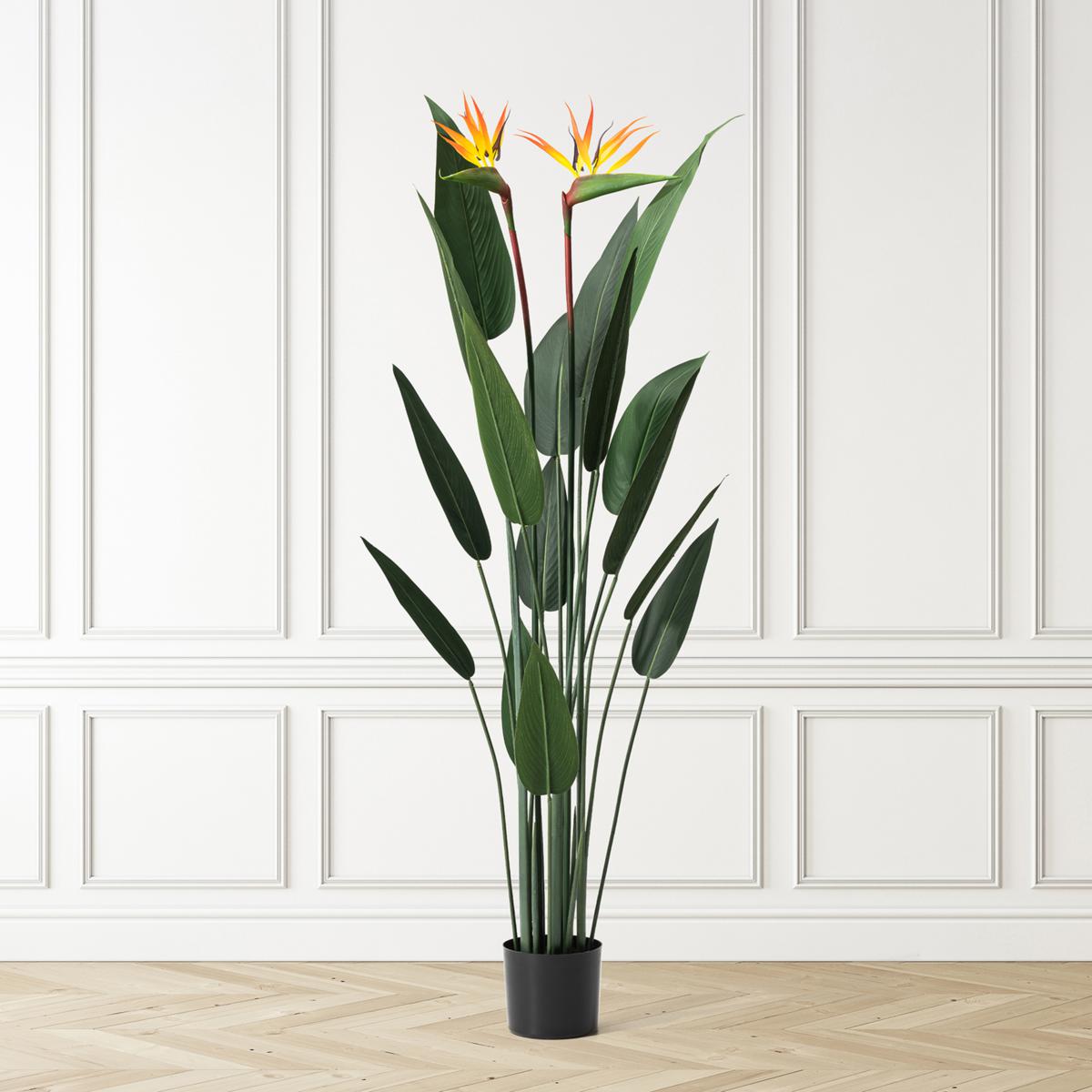 ❁KOOCHAN❁ Glitzhome 5.25' Faux Bird of Paradise Simulates Plants in