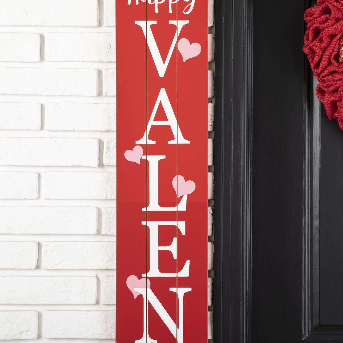 Glitzhome 60in H Happy Valentine's Day Porch Sign - 20825165 | HSN