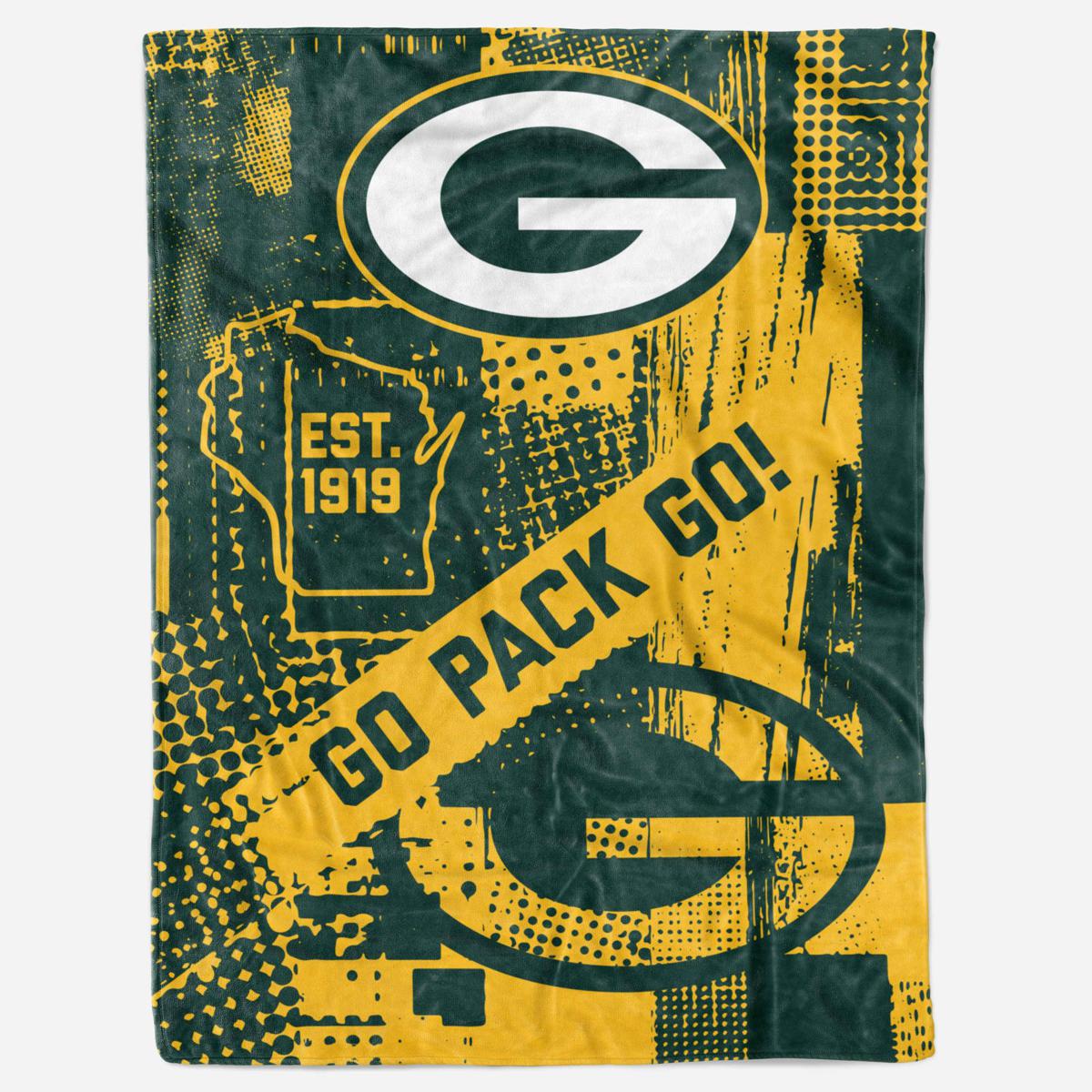 Green Bay Packers Frosty Fleece Blanket