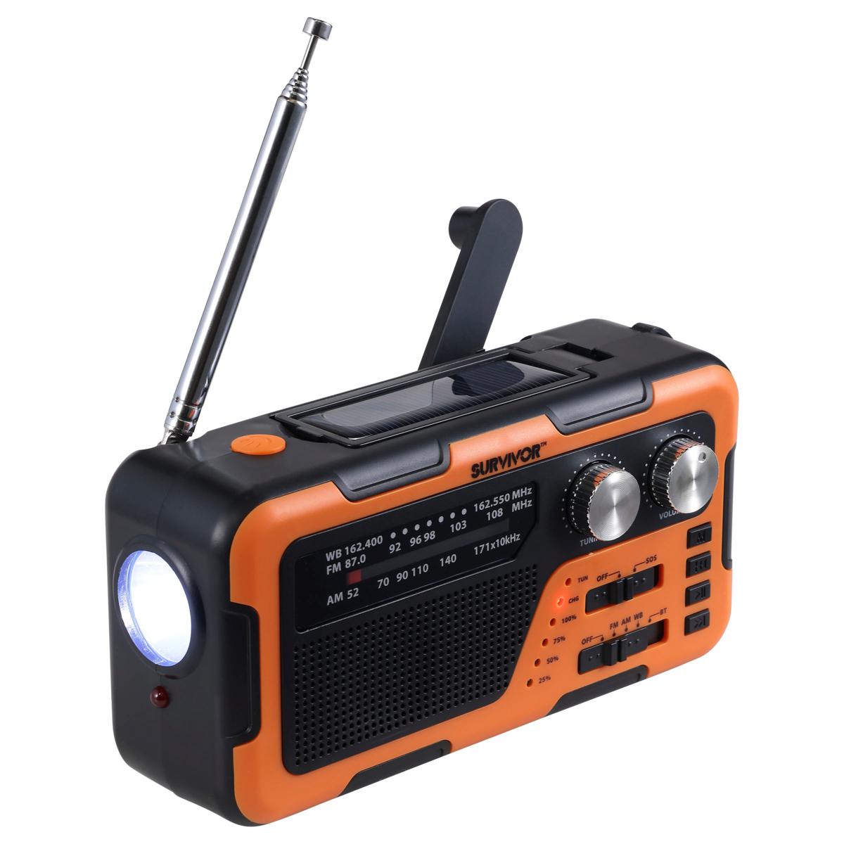 Griffin Survivor Huricast Solar Powered Bluetooth Weather Radio | HSN