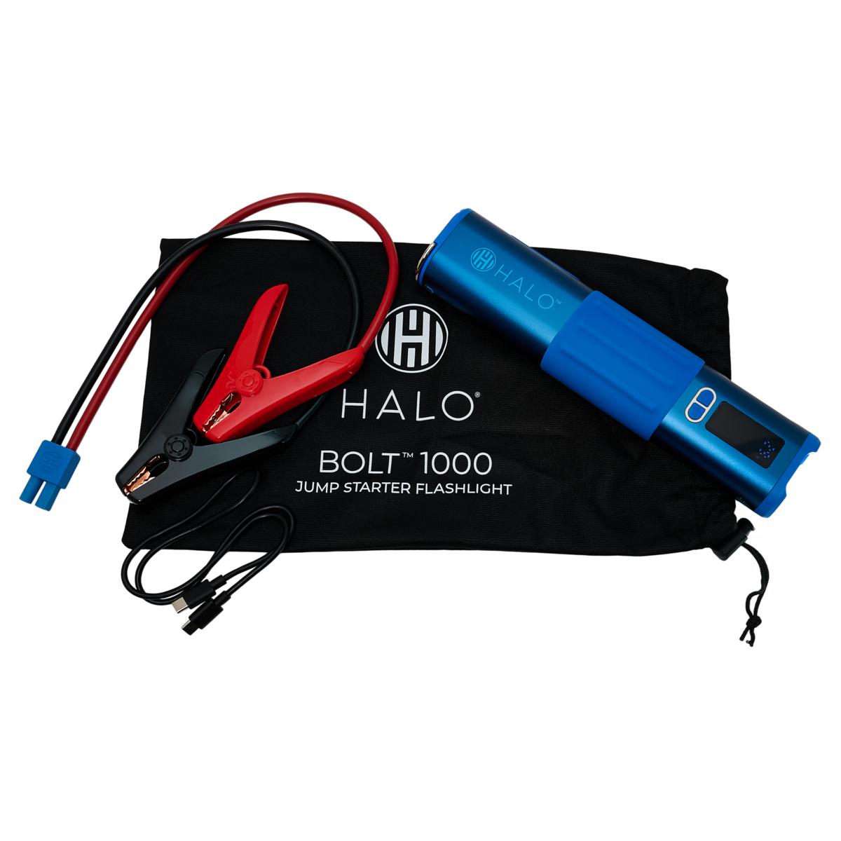 HALO Bolt Slim Jump Starter, Flashlight & Portable Charger