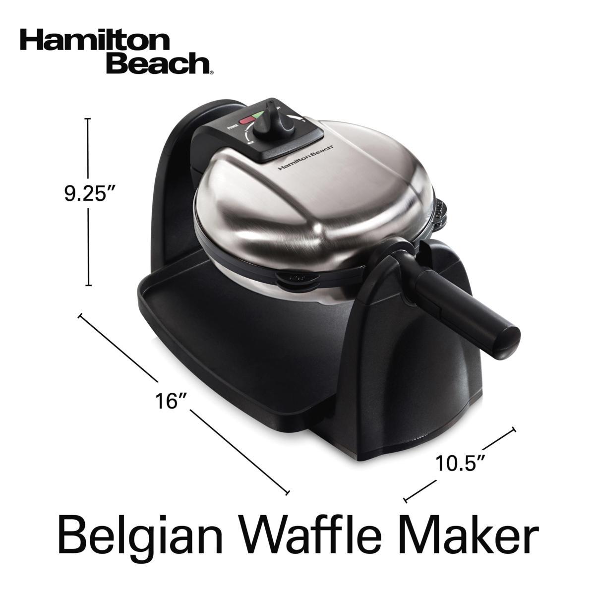 at Home Belgian Waffle Maker, Black