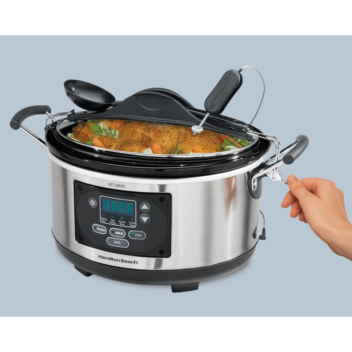 hamilton beach set and forget 6 quart programmable slow cooker