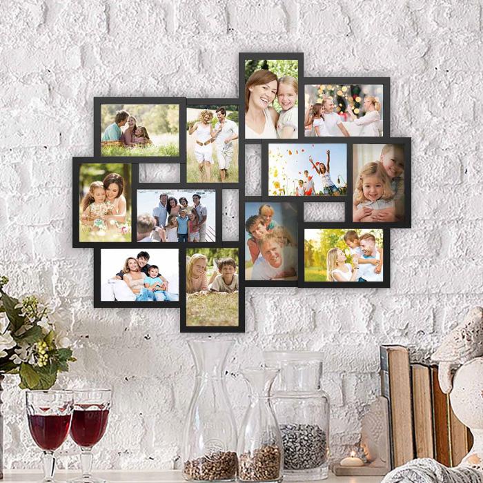 4X6 Picture Frames, Real Glass, Display Photos for Wall or Tabletop, White  with