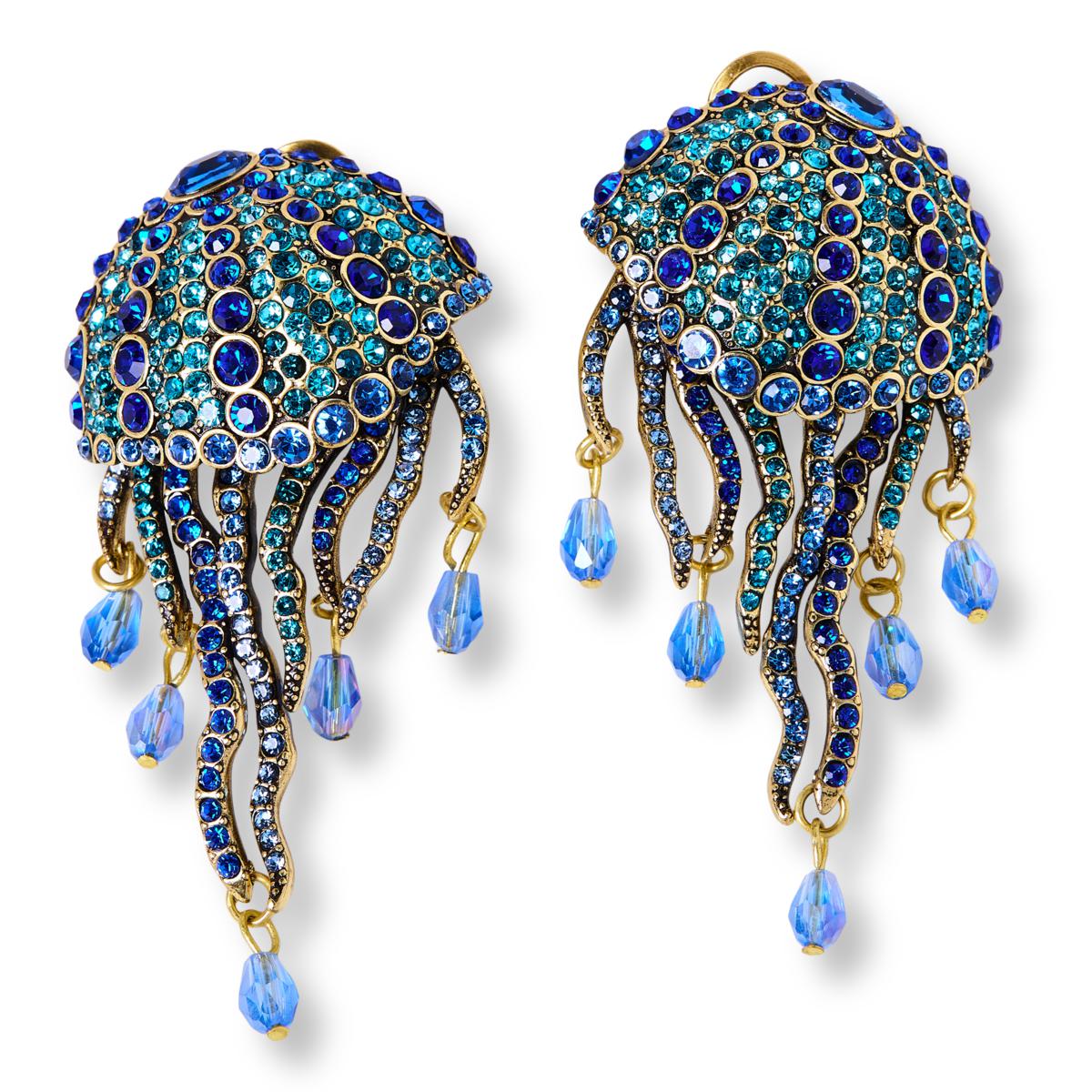 Heidi Daus Jellyfish Ballet Pavé Crystal Drop Earrings - 23255751 | HSN