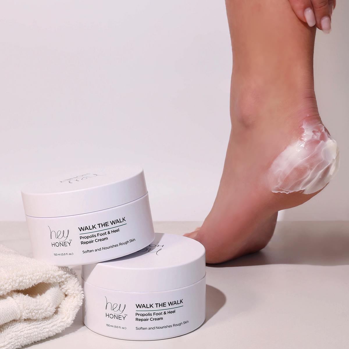Hey Honey Walk the Walk Propolis Foot & Heel Repair Cream | HSN