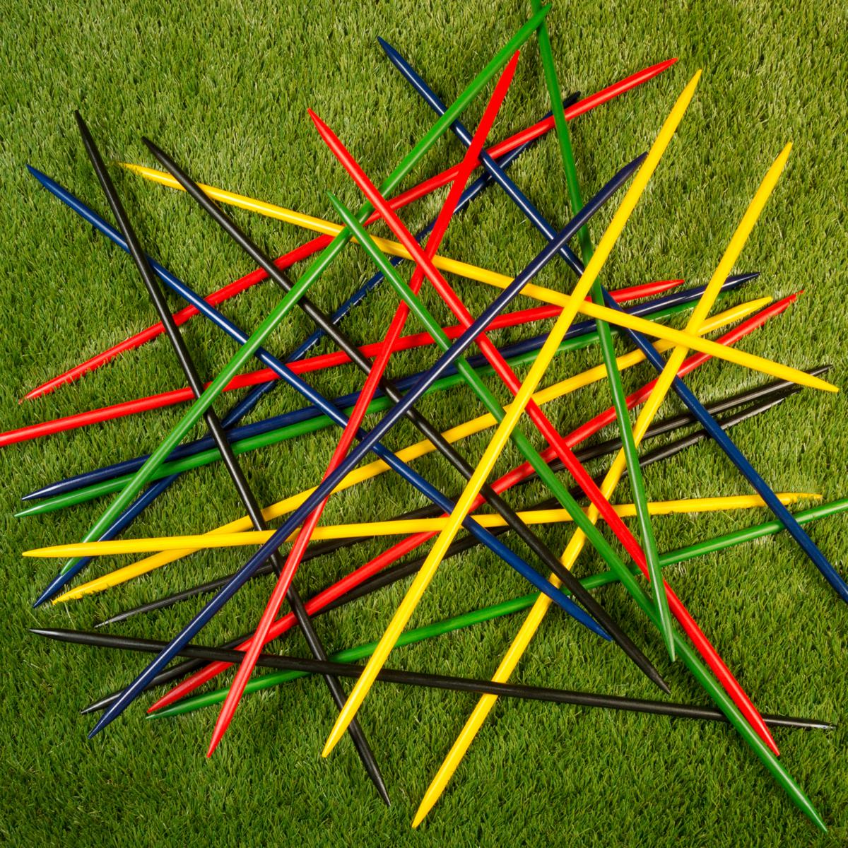 Hey! Play! Jumbo Pick Up Sticks Classic Wooden Game - 8686367