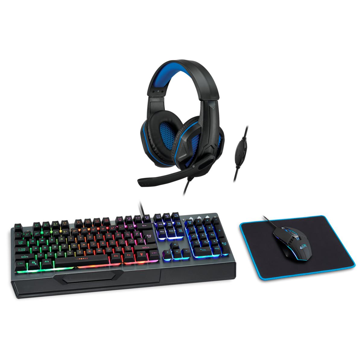 Wireless Gaming Keyboard and Mouse Combo Set With Mouse Pad