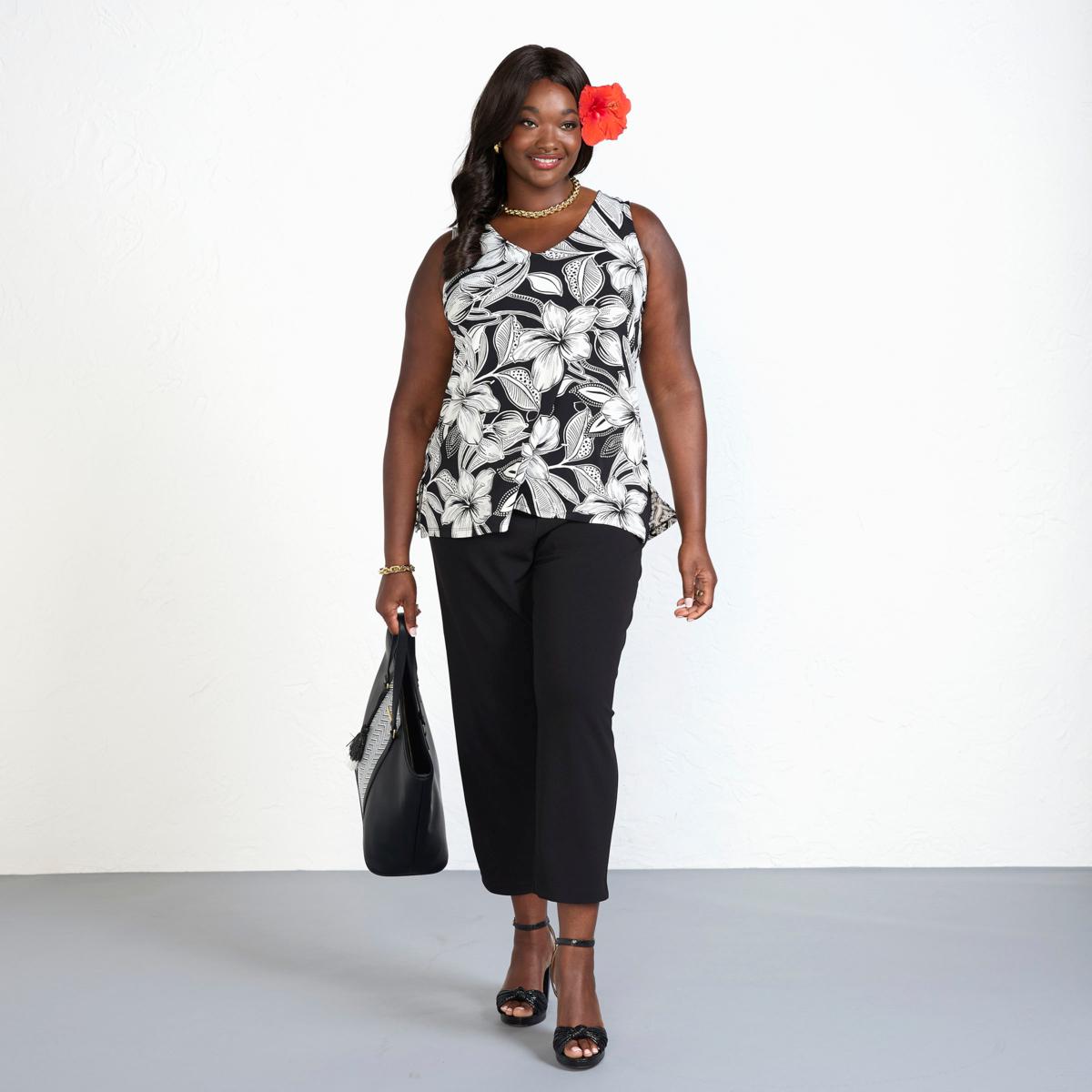 IMAN Global Chic Crepe Knit Slim Leg Ankle Pant | HSN