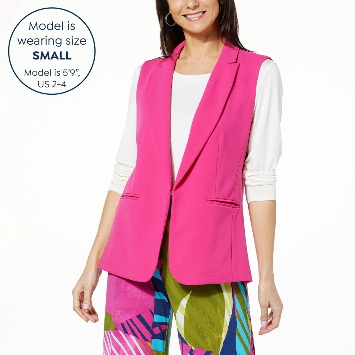 IMAN Global Chic Notch Collar Vest - 21872356