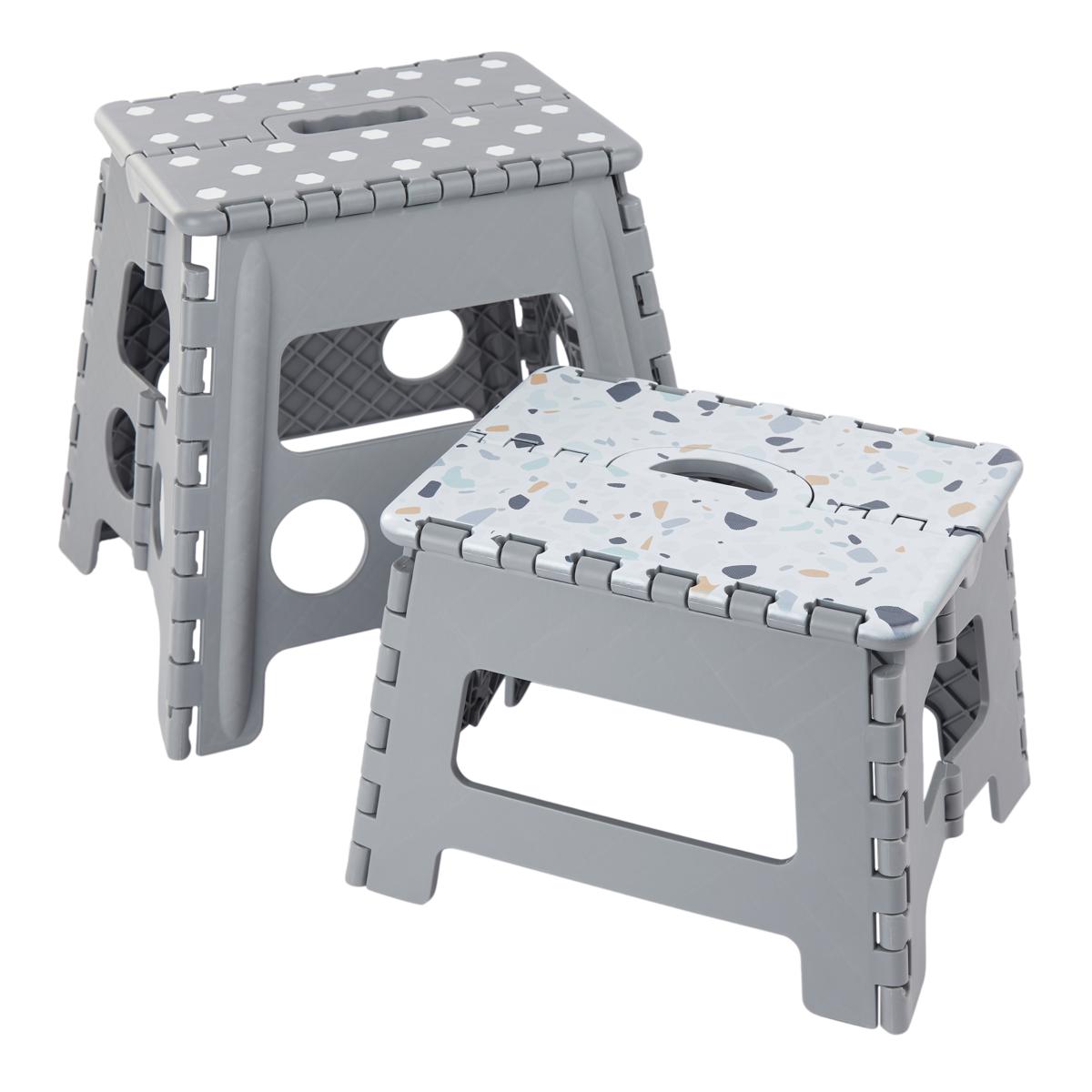 Plastic fold up online step stool