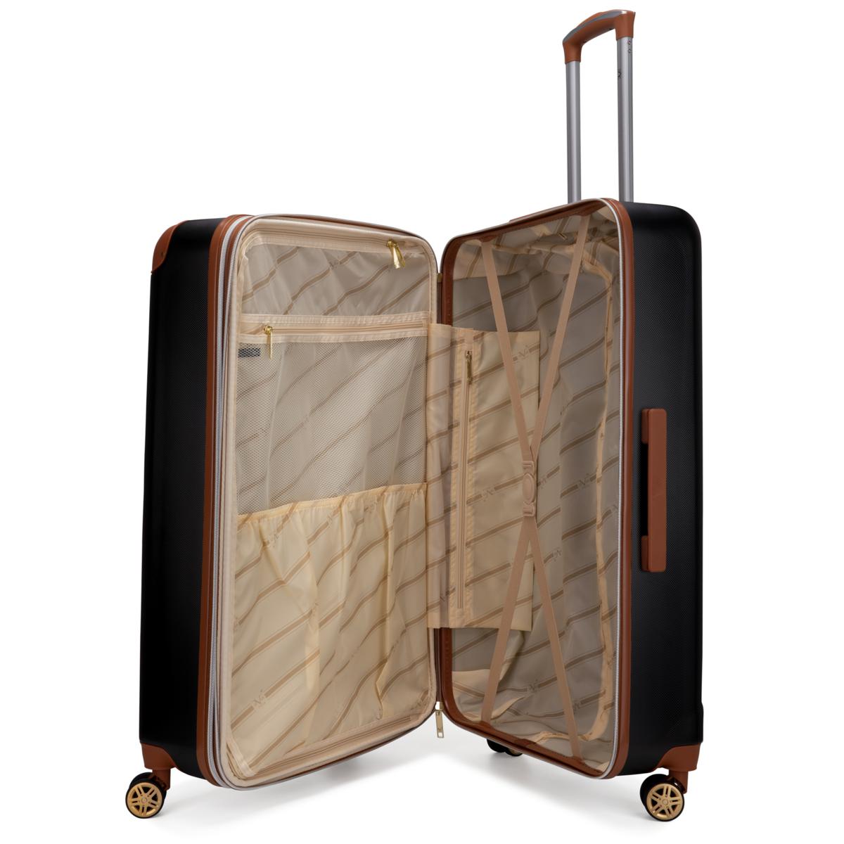ITALIA Vintage 3 Piece Expandable Retro Luggage Set | HSN