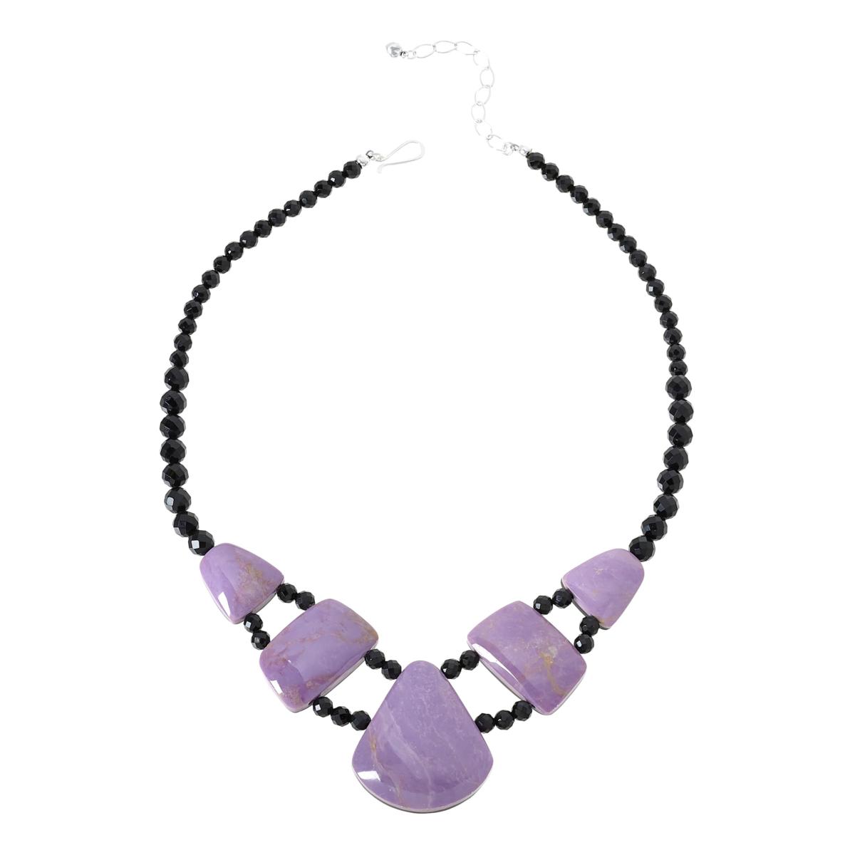 Jay King Black Chalcedony and Phosphosiderite Reversible