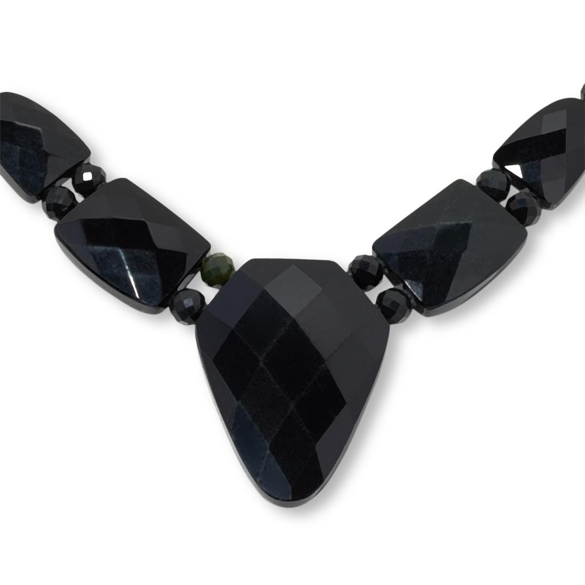 Jay King Black Serpentine Sterling Silver 18