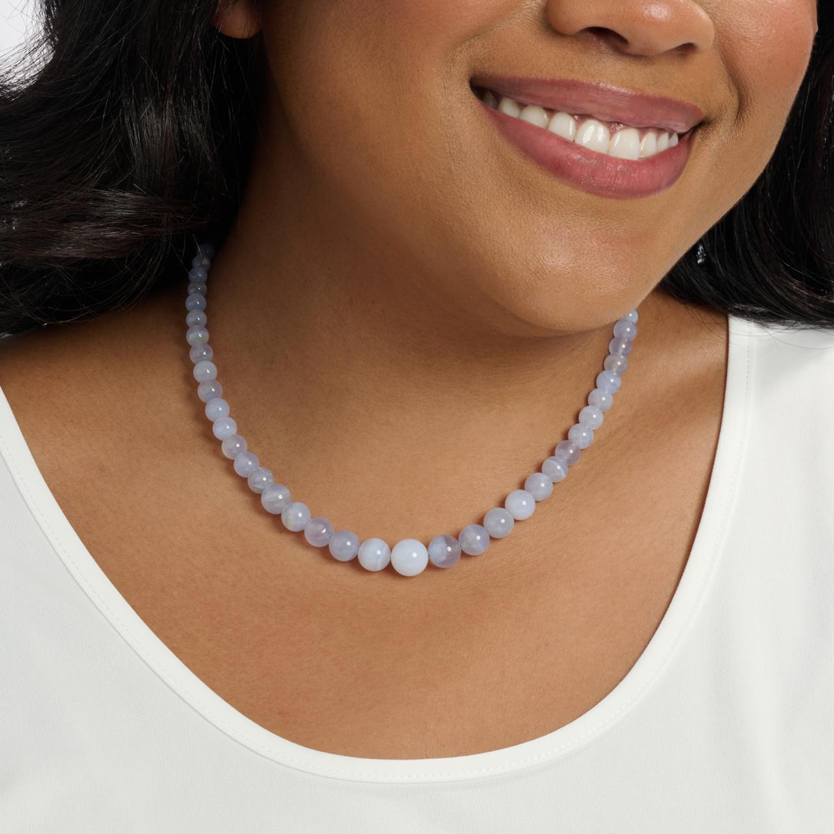 Jay King Blue Chalcedony Bead 18