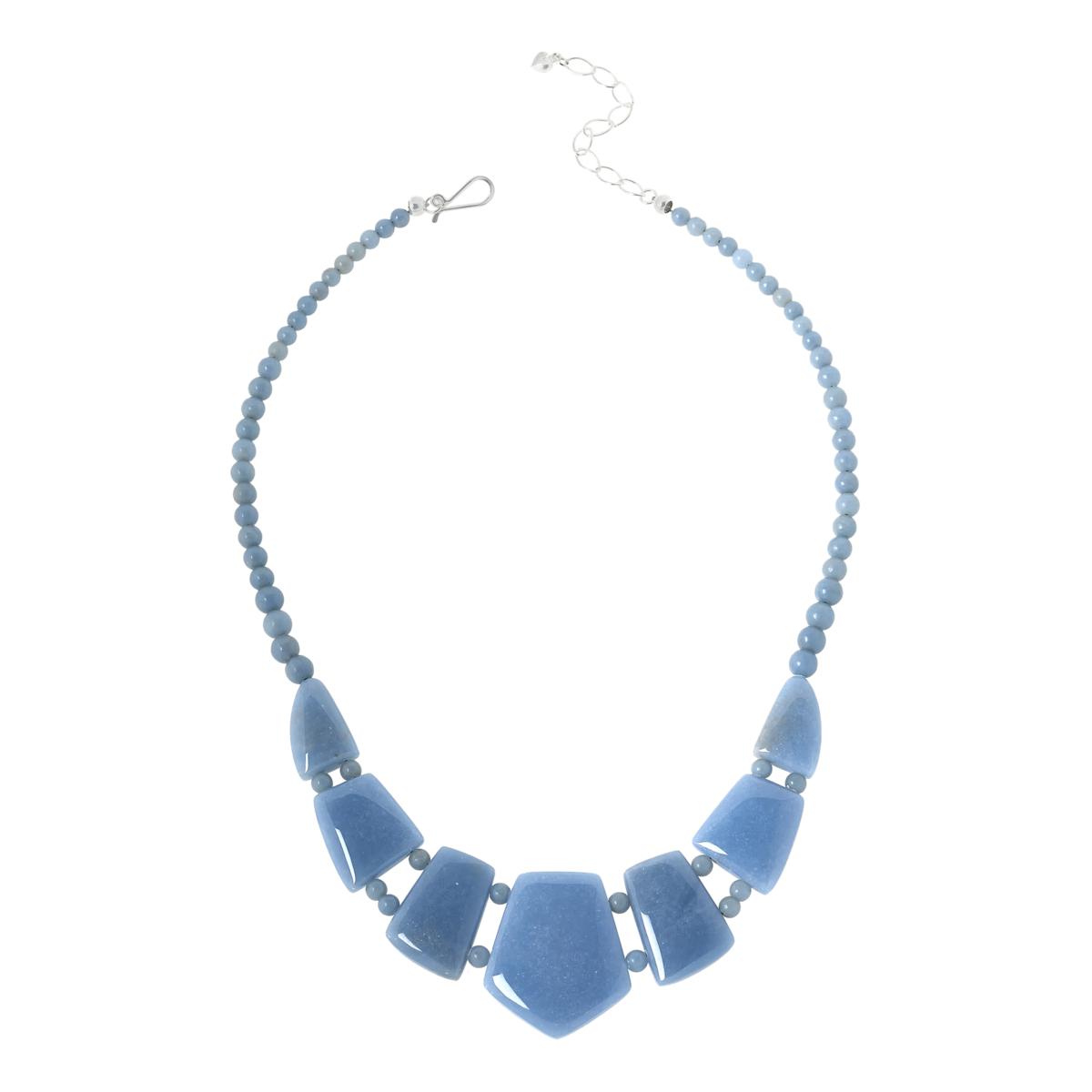 Jay King Cashmere Blue Anhydrite Sterling Silver 18