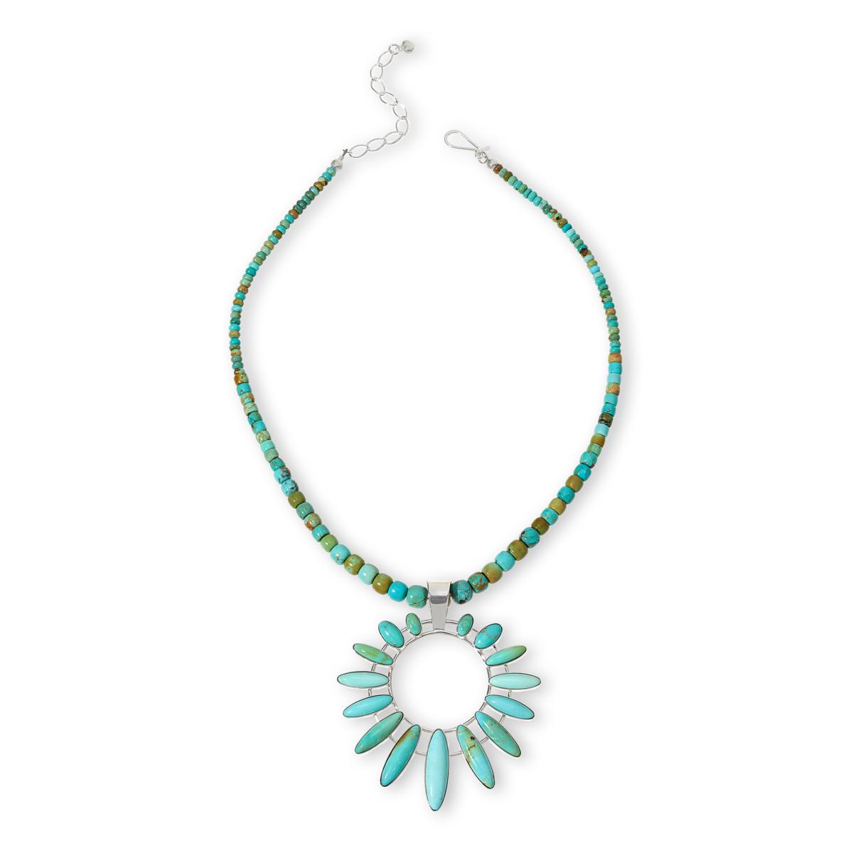 Jay King Gallery Collection Campitos Turquoise Pendant with Necklace ...