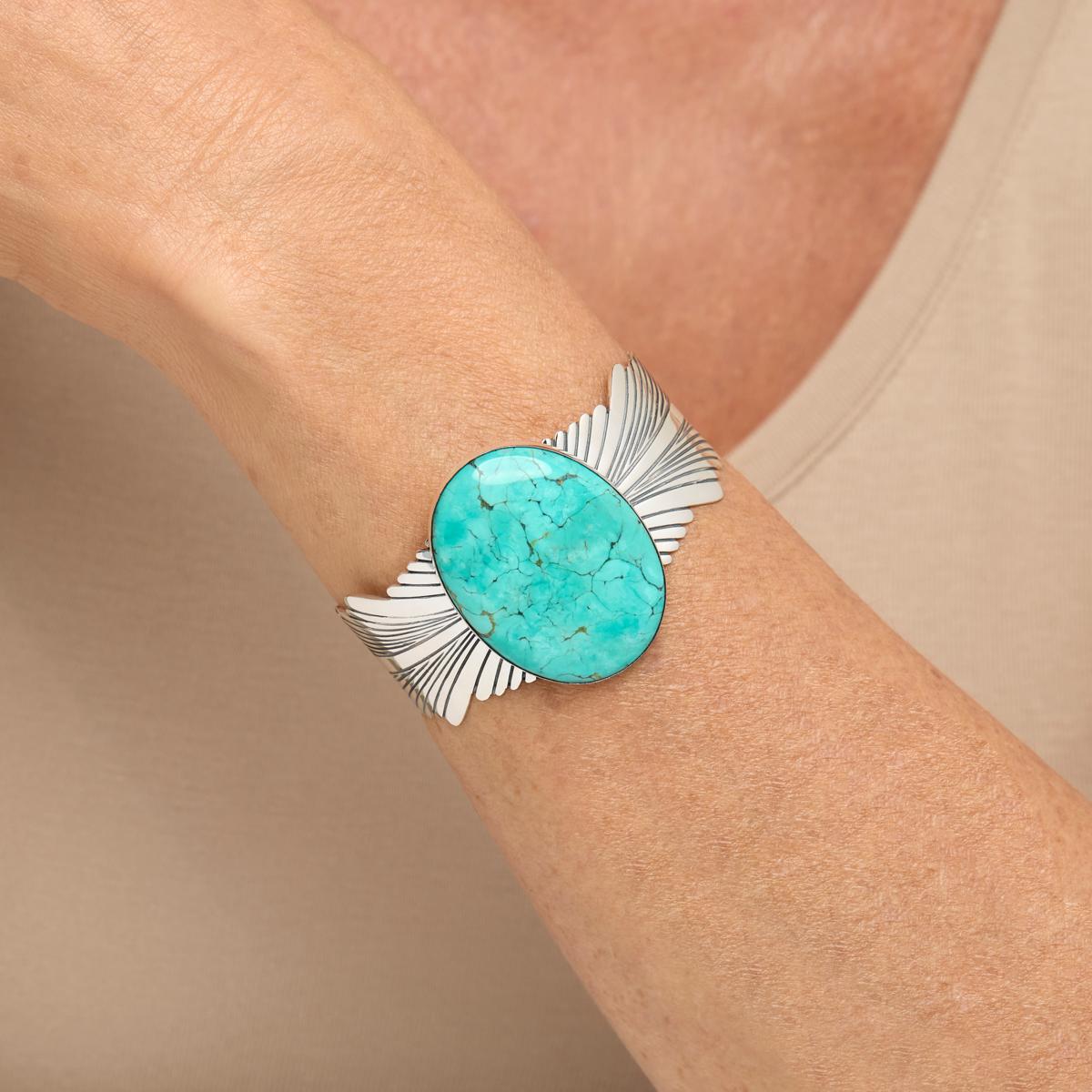 Jay King Gallery Collection Chilean Turquoise Oval Cuff