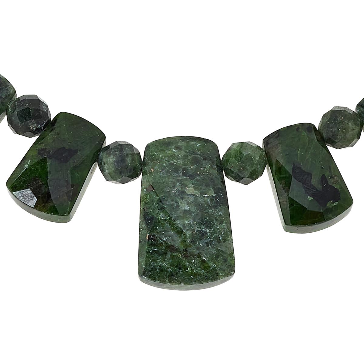 Jay King NWT $218 Green Chrome Diopside Graduated Bead Necklace deals 17-20