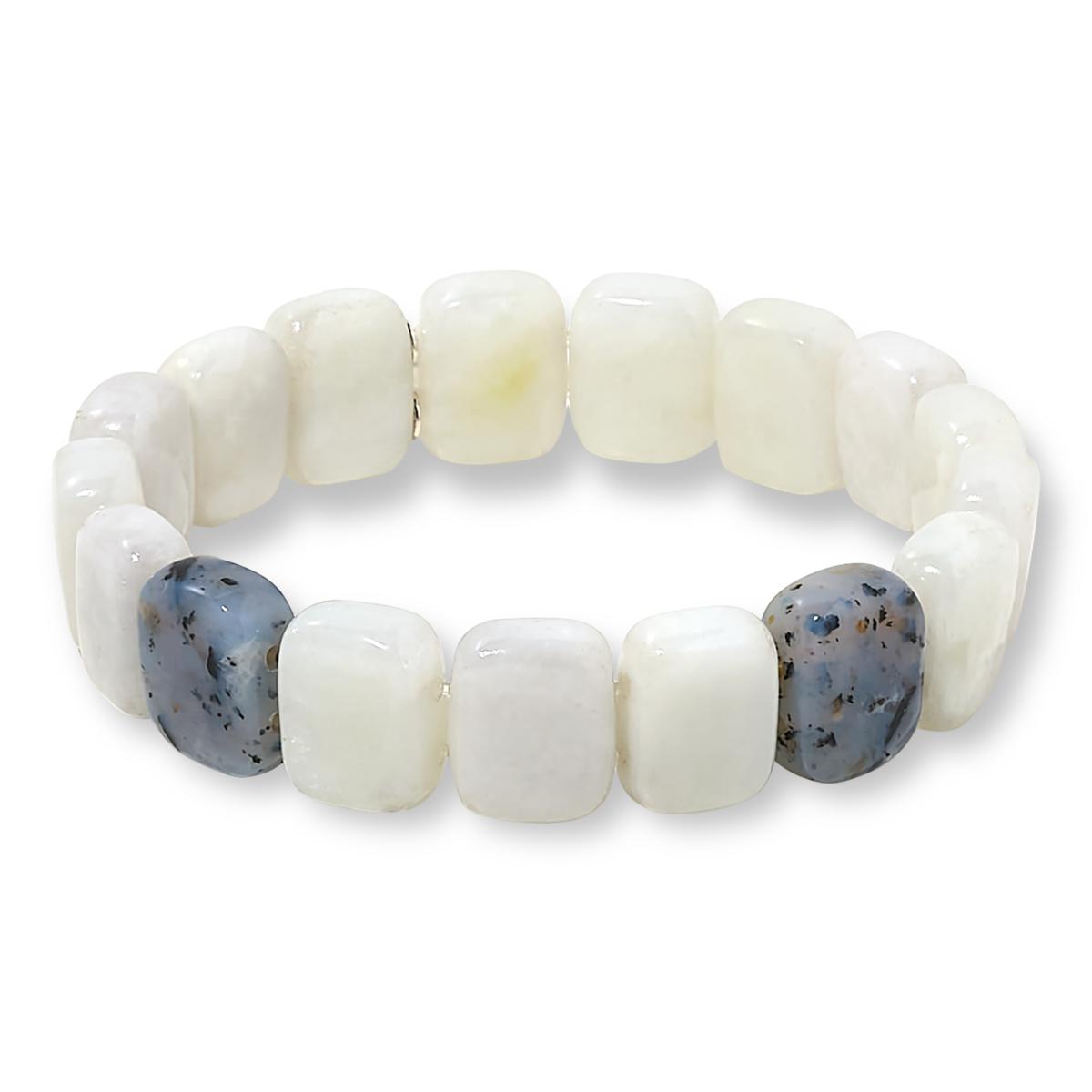 Jay King Moss Opalite Bead Stretch Bracelet 23532830 HSN