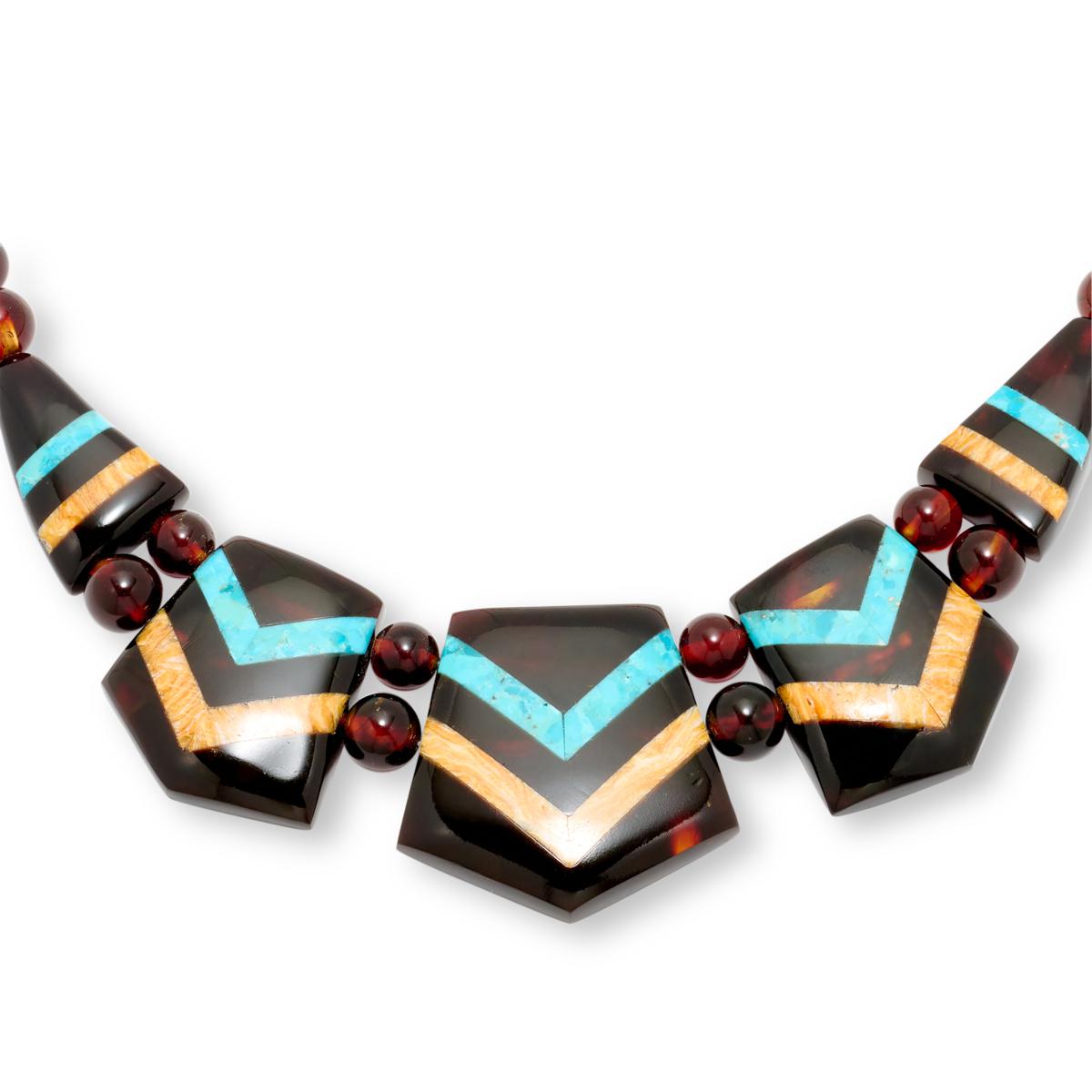 Jay King Multigemstone Inlay Station Reversible 18