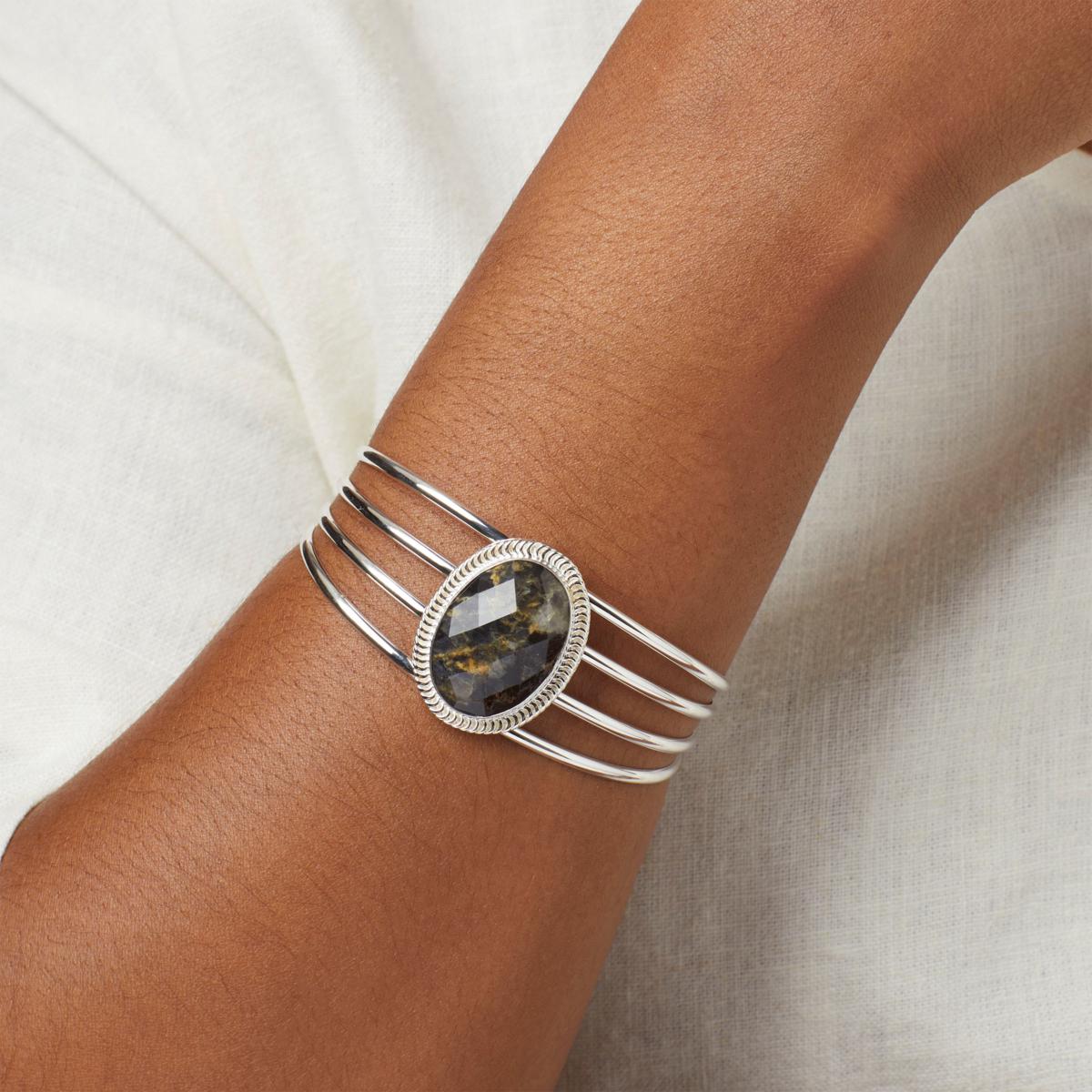 Iolite 2024 Sterling Silver Cuff Bracelet