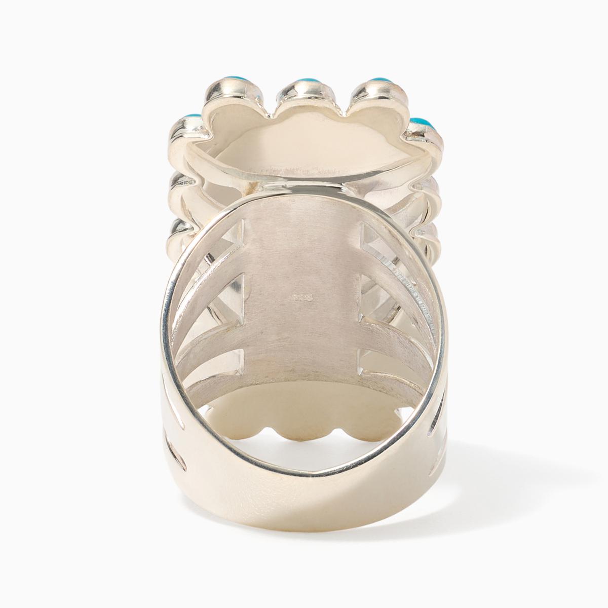 Jay King Sterling Midnight Chalcedony & Royal Blue Turquoise Ring