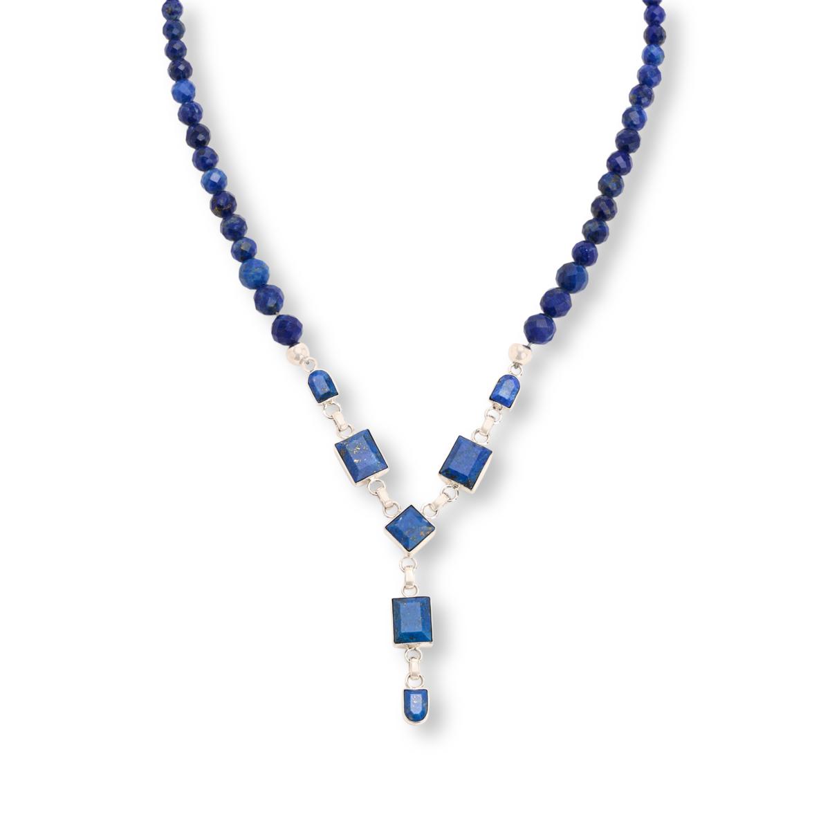 Jay King Sterling Silver Denim Lapis Y-Drop 18