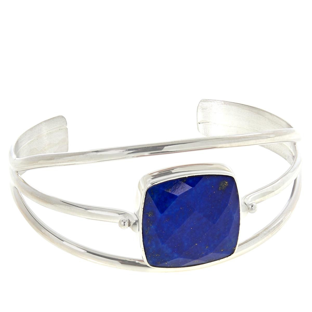 Jay King Sterling Silver Rhodochrosite & Lapis Reversible Flip Jay King Sterling Silver Rhodochrosite & Lapis Reversible Flip