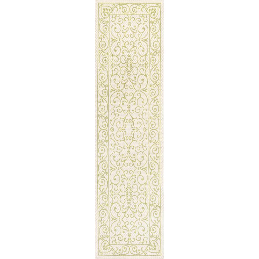 JONATHAN Y Charleston Vintage Filigree Indoor/Outdoor 2' x 10' Runner