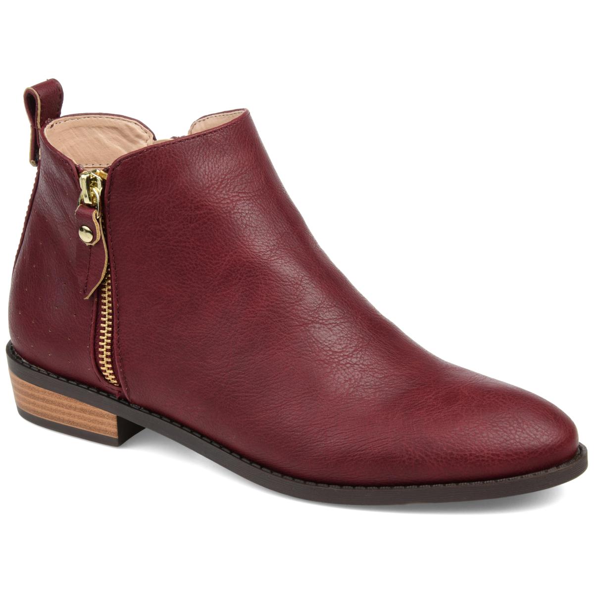 Ladies burgundy chelsea outlet boots