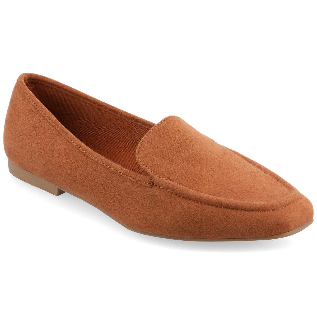 Womens wide width leather on sale loafers