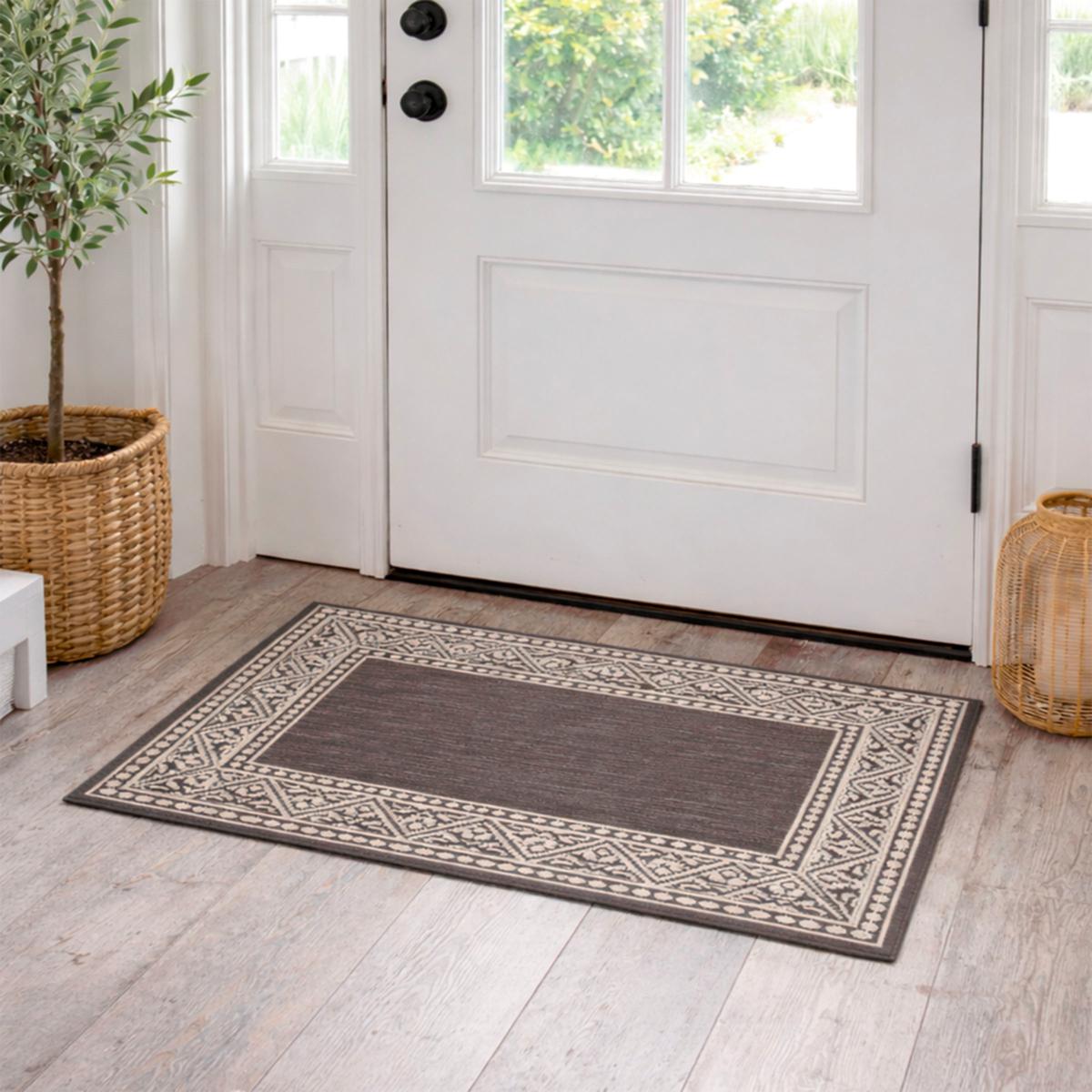 Joy CleanBoss Indoor/Outdoor Antimicrobial Double Entry Rug | HSN