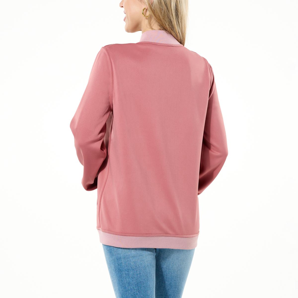 Joy CleanBoss Luxurious Faux Suede Reversible Bomber Jacket Joy CleanBoss Luxurious Faux Suede Reversible Bomber Jacket