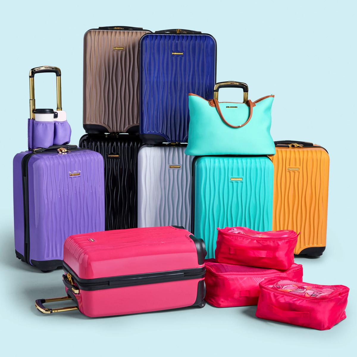 Joy CleanBoss World Traveler Luxury Luggage 6-piece Designer Set | HSN