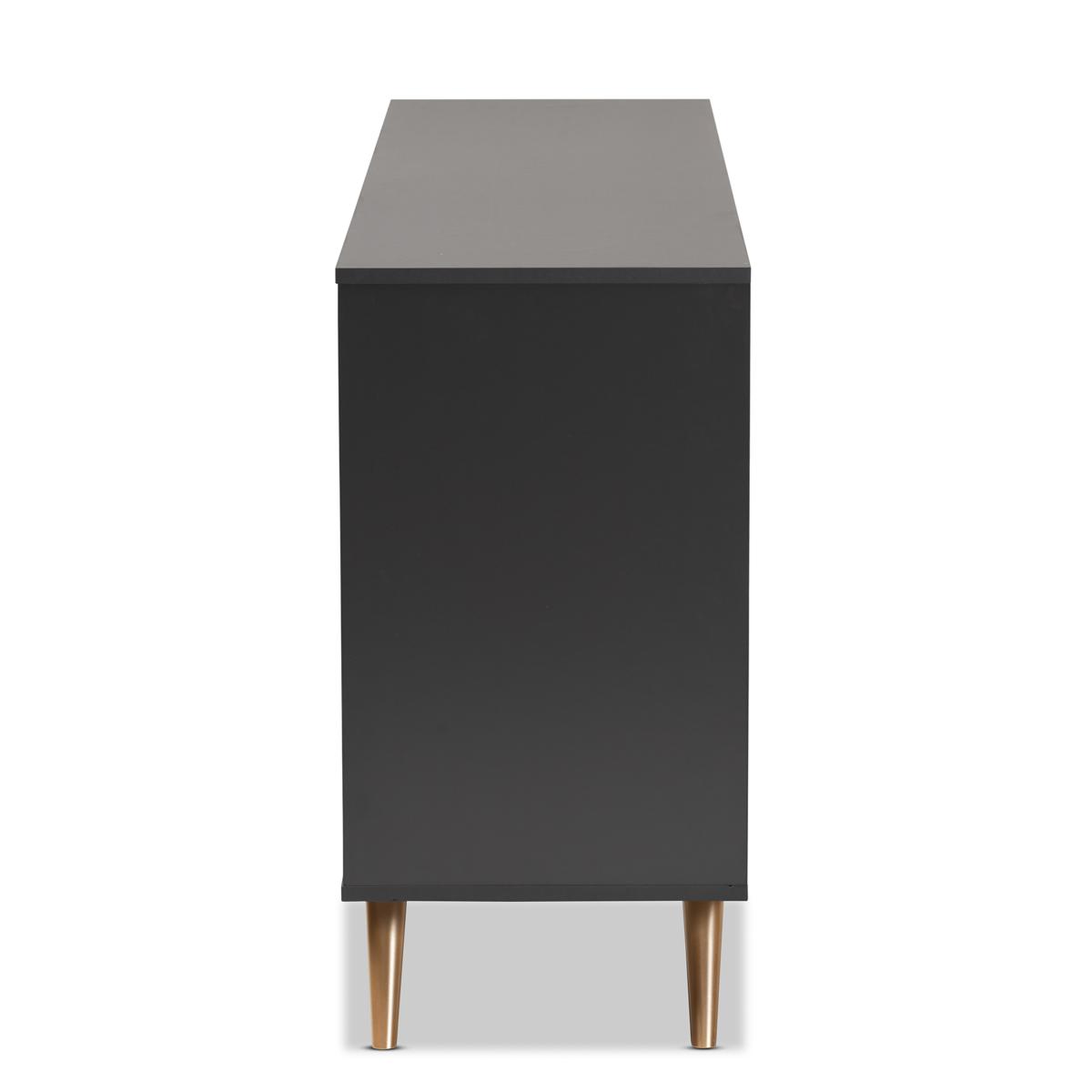 dark grey 6 drawer dresser Gran Park Dark Cocoa 6-Drawer Dresser and Mirror – Luna Furniture main image 1
