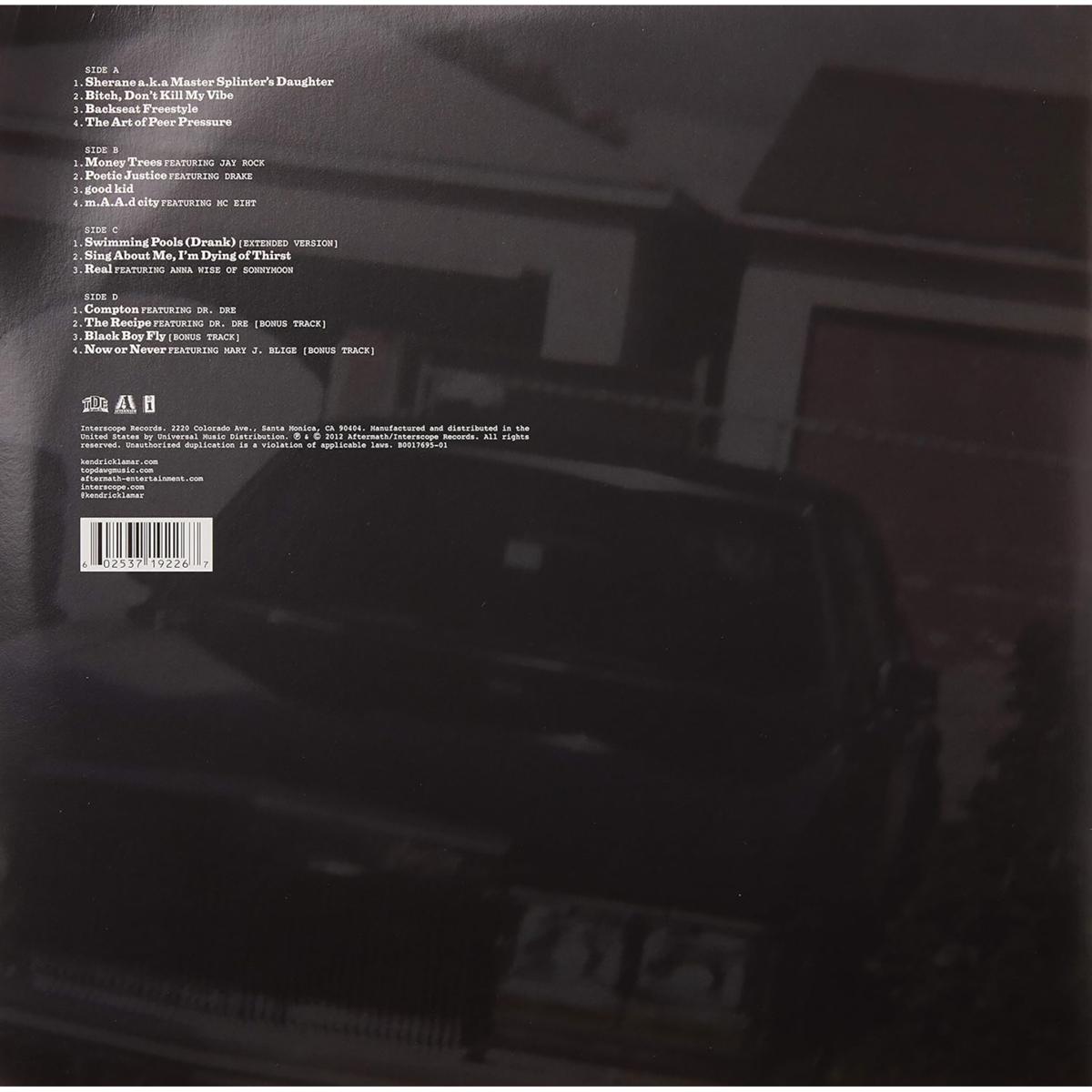 Kendrick Lamar／Good.Kid.Maad.City 2LP Kendrick Lamar - Good Kid, m.A.A.d City: A Short Film