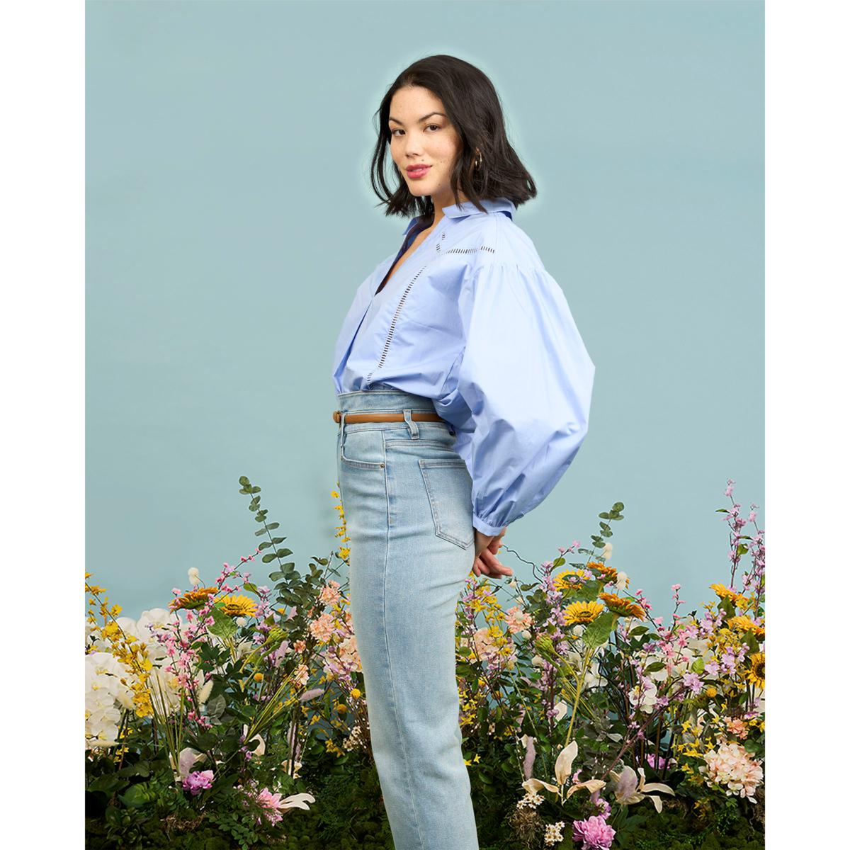 La Joie Ladder Lace Inset Shirt - 22118599 | HSN