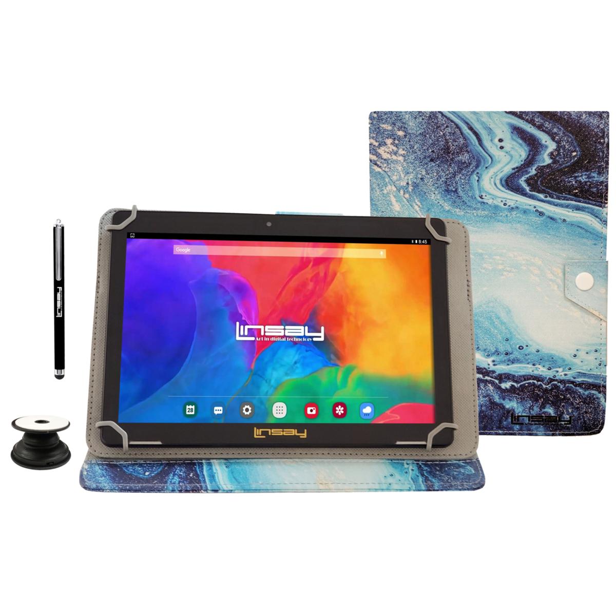 LINSAY 10" IPS 2GB RAM 64GB Android 13 Tablet Bundle 20649023 HSN